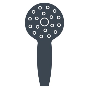 Duş kafa düz vektör simgesi