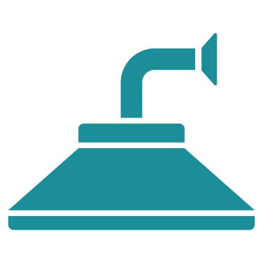 Duş kafa düz vektör simgesi