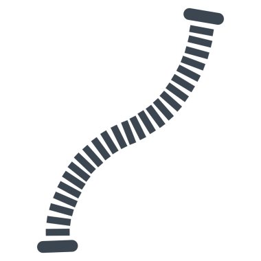 Esnek Boru düz vektör simgesi