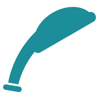 Duş kafa düz vektör simgesi