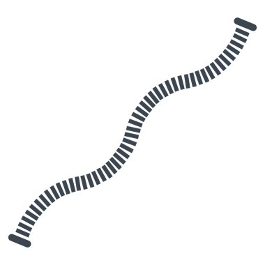 Esnek Boru düz vektör simgesi