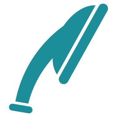 Duş kafa düz vektör simgesi