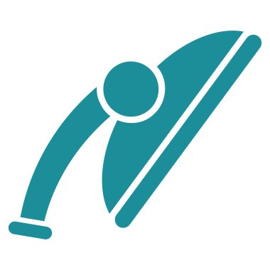 Duş kafa düz vektör simgesi