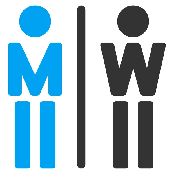 WC Pessoas Flat Vector Icon —  Vetores de Stock