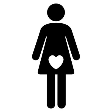 Metresi düz glif simgesi