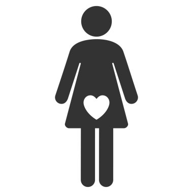 Metresi düz glif simgesi