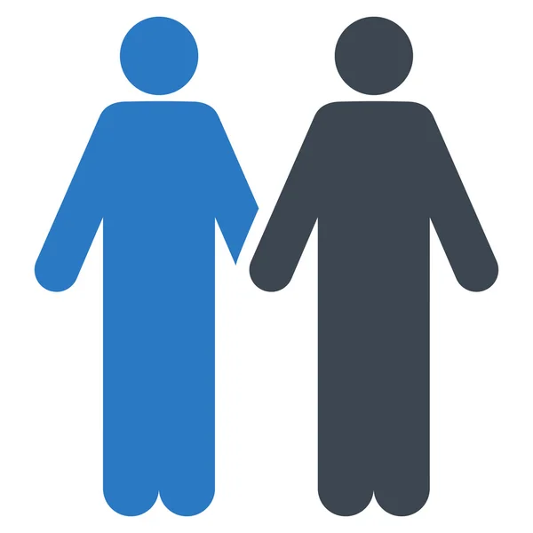 Gay Couple Flat Glyph Icon — Stock Photo, Image