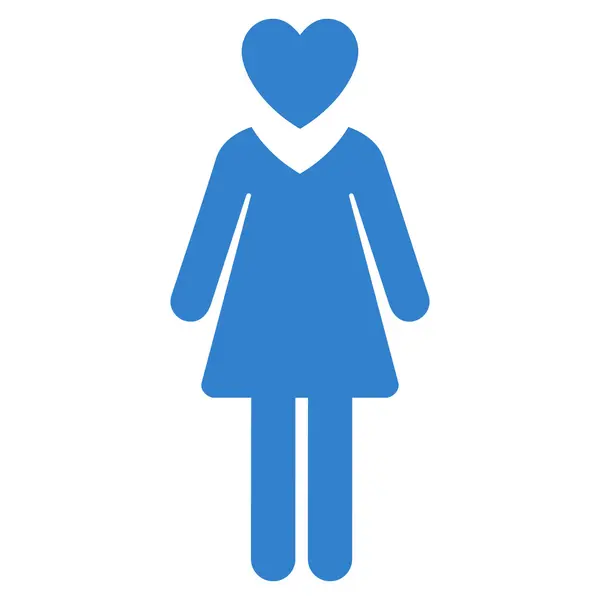 Mistress Flat Glyph Icon — Stock Photo, Image