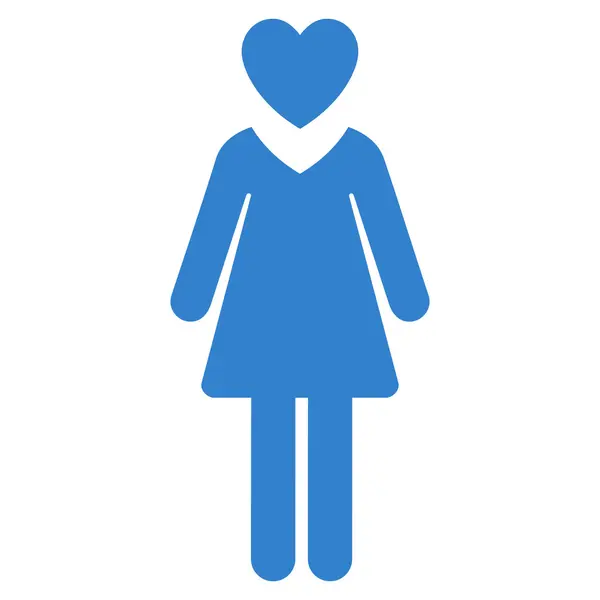 Mistress Flat Glyph Icon — Stock Photo, Image