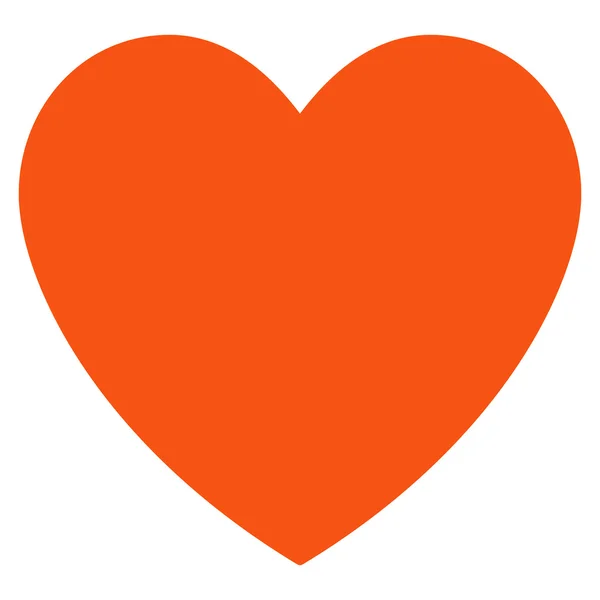 Miłość serca płaskie glifów ikona — Zdjęcie stockowe