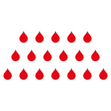 Yağmur damla düz vektör simgesi