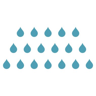 Yağmur damla düz vektör simgesi