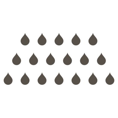 Yağmur damla düz vektör simgesi