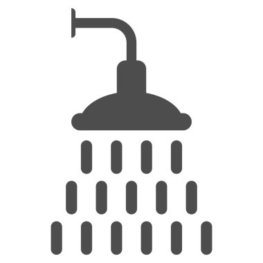 Duş düz vektör simgesi
