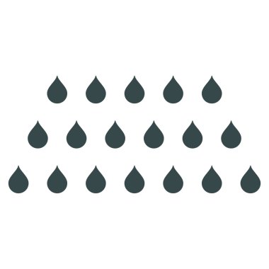 Yağmur damla düz vektör simgesi