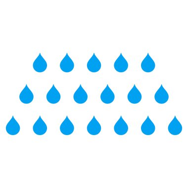 Yağmur damla düz vektör simgesi