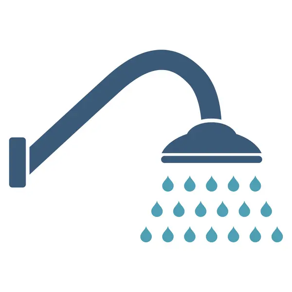 Shower Flat Vector Icon — Stock Vector