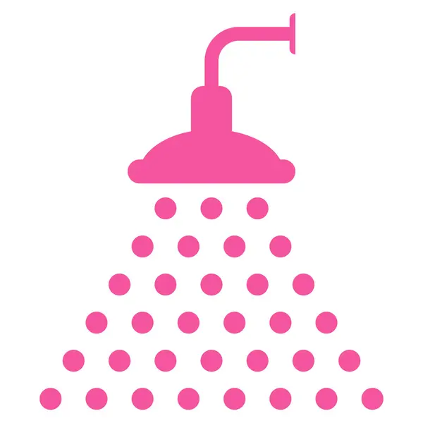 Prysznic z płaskim wektor ikona — Wektor stockowy