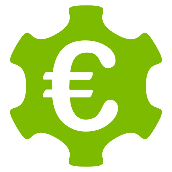 Euro Industry plat vector pictogram — Stockvector