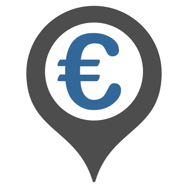 欧洲地理目标平面字形图标 — 图库照片