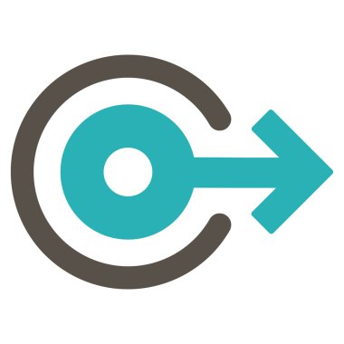 Düz vektör simge oturum