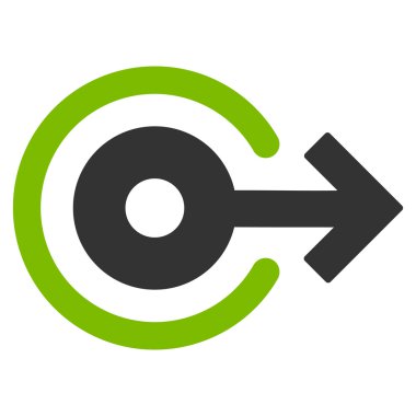 Düz vektör simge oturum