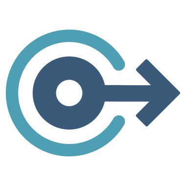 Düz vektör simge oturum