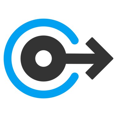 Düz vektör simge oturum