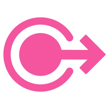 Oturum kapatma düz vektör simgesi