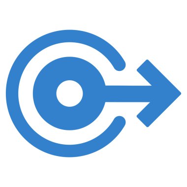 Düz vektör simge oturum