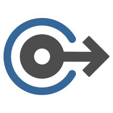 Düz vektör simge oturum