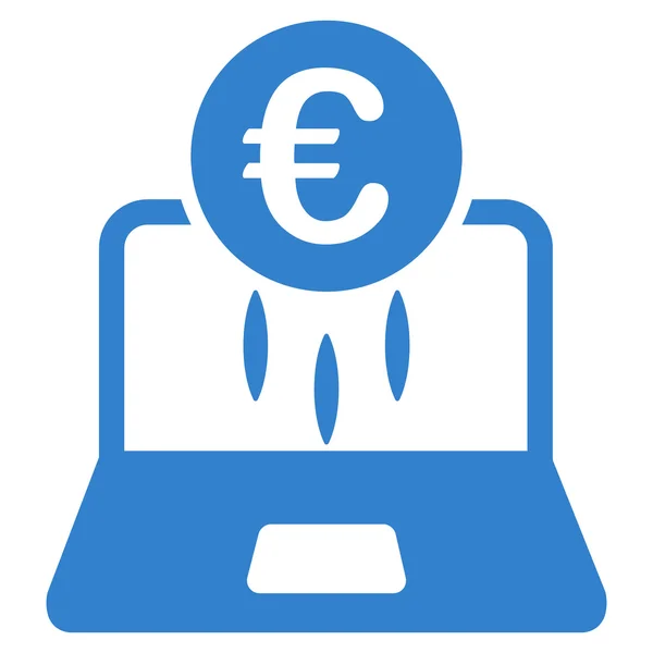 Euro Financial Startup Flat Glyph Icône — Photo