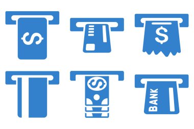 Kutu düz vektör simgeler ödemek