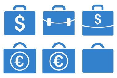 İş büyük düz vektör simgeler