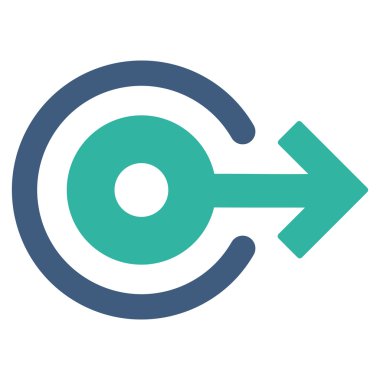 Düz vektör simge oturum