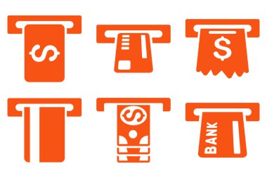 Kutu düz vektör simgeler ödemek