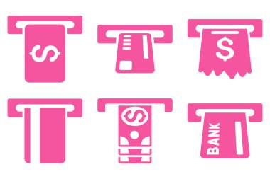 Kutu düz vektör simgeler ödemek