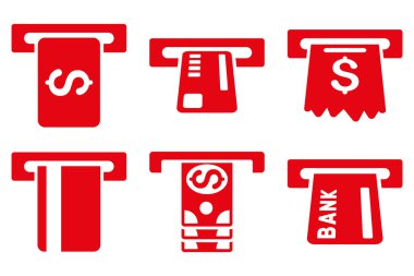 Kutu düz vektör simgeler ödemek