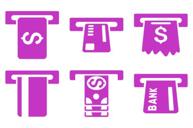 Kutu düz vektör simgeler ödemek