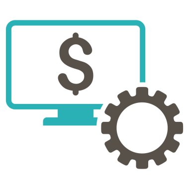 Mali izleme seçenekleri düz vektör simgesi