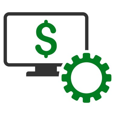 Mali izleme seçenekleri düz vektör simgesi