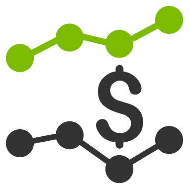 Satış listelerinde düz vektör simgesi