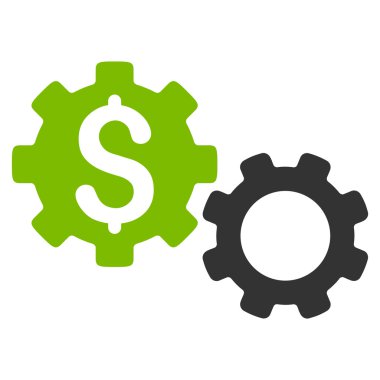 Mali vites düz vektör simgesi