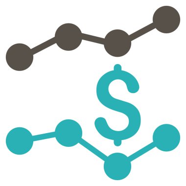 Satış listelerinde düz vektör simgesi