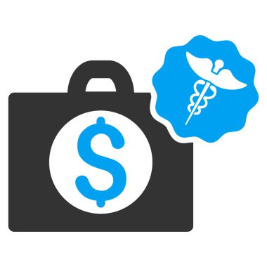 Tıbbi iş düz glif simgesi