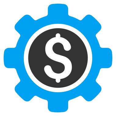 Finansal araçlar düz glif simgesi