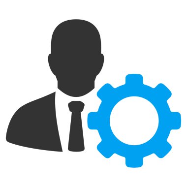 Asker düz glif simgesi