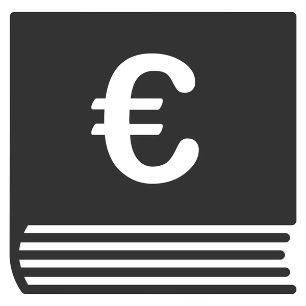 Euro Sales Book Flat Glyph Icon — Fotografie, imagine de stoc