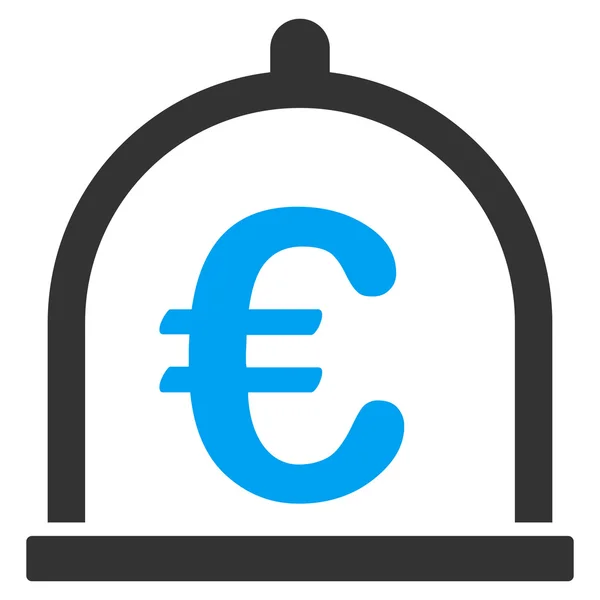 Euro-opslag platte Glyph pictogram — Stockfoto