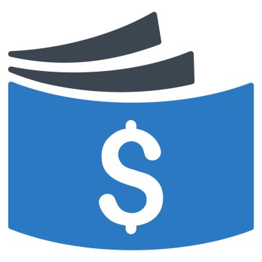 Çek defteri düz vektör simgesi